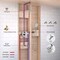 Kibi Circular Pressure Balanced Ceiling Mounted 3-Function Shower System with Rough In Valve - Chrome KSF409CH - alternate 7